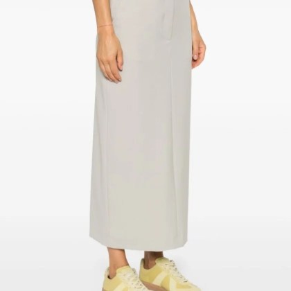 Officine Generale - Light Grey Wool Skirt - Größe XS - grau – Bild 2