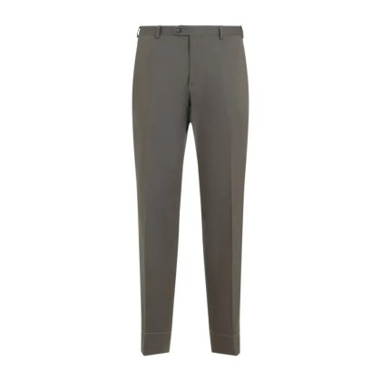 Brioni - Tailored Cotton-Elastane Blend Trousers - Größe 48 - grün Brioni - Tailored Cotton-Elastane Blend Trousers - Größe 48 - grün