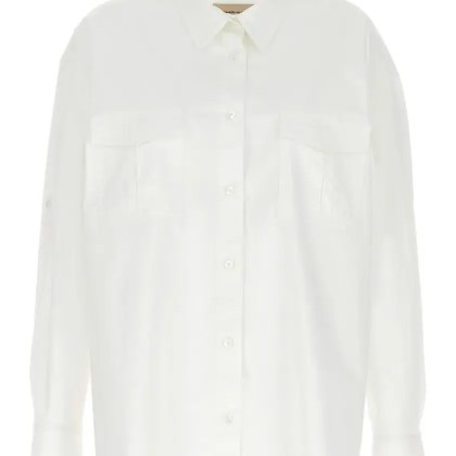Alexandre Vauthier - Front Pocket Cotton Shirt With Button Closure - Größe 40 - weiß Alexandre Vauthier - Front Pocket Cotton Shirt With Button Closure - Größe 40 - weiß