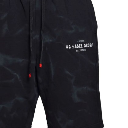 44 Label Group - Smoke Bermuda Shorts In Black Cotton - Größe XS - schwarz – Bild 2