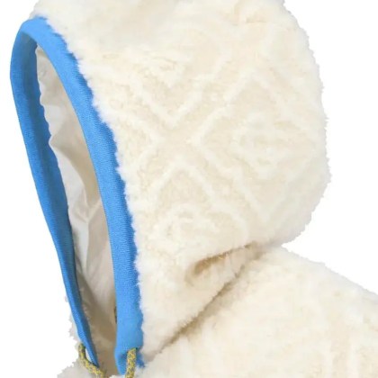 Casablanca - Jacquard "Monogram" Fleece Jacket – White And Bl - Größe L - weiß