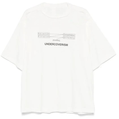 Undercover - Relaxed-Fit Graphic Print T-Shirt With Crew Neck - Größe 4 - weiß Undercover - Relaxed-Fit Graphic Print T-Shirt With Crew Neck - Größe 4 - weiß
