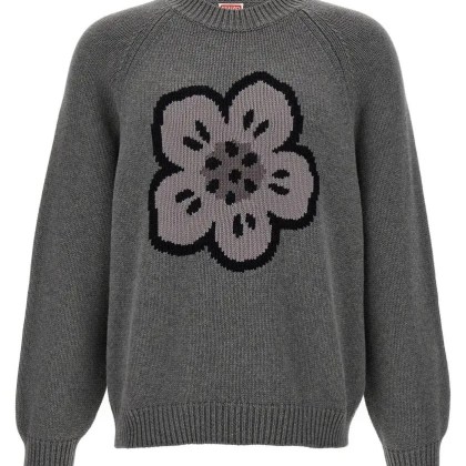 Kenzo - %27Boke Flower%27 Sweater - Größe S - grau Kenzo - %27Boke Flower%27 Sweater - Größe S - grau