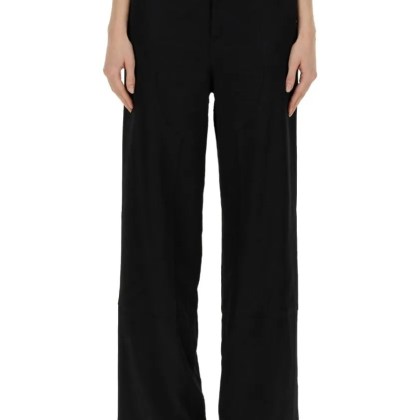 Moschino - Wide Leg Pants - Größe 44 - schwarz Moschino - Wide Leg Pants - Größe 44 - schwarz