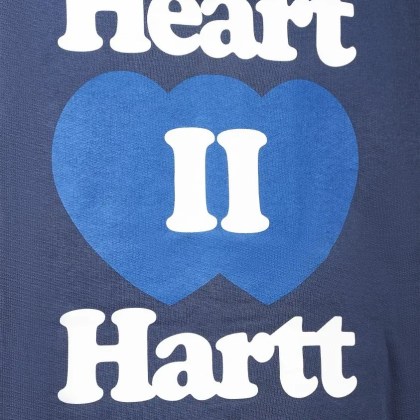 Carhartt Wip - Hooded Sweat Jacket With Heart Graphic And Kangaro - Größe L - blau – Bild 2