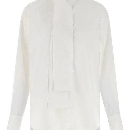 NUDE - Lavallière Collar Shirt - Größe 42 - weiß NUDE - Lavallière Collar Shirt - Größe 42 - weiß