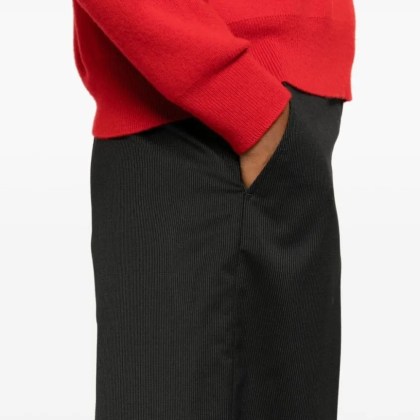 Officine Generale - Black/Ecru Wool Trousers - Größe 38 - schwarz – Bild 3