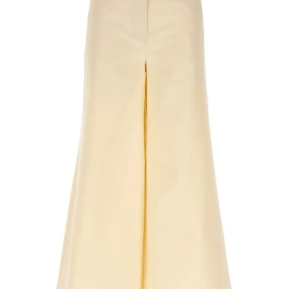 Rochas - High-Waisted Wide Leg Jeans With Dramatic Silhouet - Größe 38 - beige Rochas - High-Waisted Wide Leg Jeans With Dramatic Silhouet - Größe 38 - beige