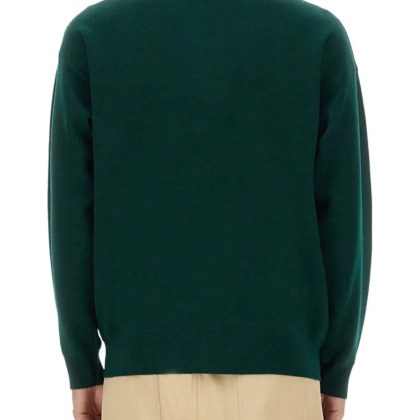 Drôle De Monsieur - Classic V-Neck Cardigan - Größe L - green – Bild 3