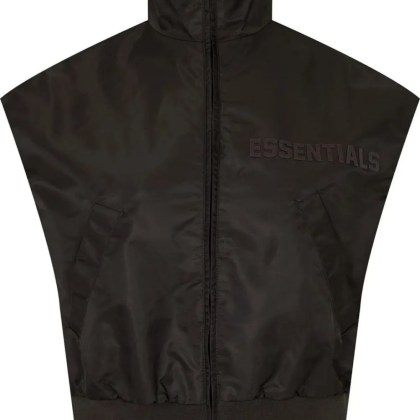 FEAR OF GOD - Essentials Logo Off Black Running Vest - Größe S - schwarz FEAR OF GOD - Essentials Logo Off Black Running Vest - Größe S - schwarz