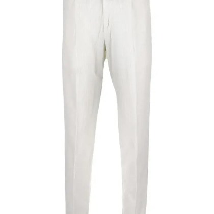 Pt01 - Wide Ribbed Velvet Trousers - Größe 54 - weiß Pt01 - Wide Ribbed Velvet Trousers - Größe 54 - weiß