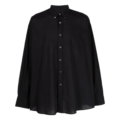 Our Legacy - Lockeres Button-Down Hemd - Größe 50 - schwarz Our Legacy - Lockeres Button-Down Hemd - Größe 50 - schwarz