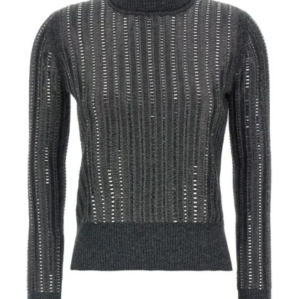 Ermanno Scervino - Wool And Cashmere Blend Sweater - Größe S - schwarz Ermanno Scervino - Wool And Cashmere Blend Sweater - Größe S - schwarz