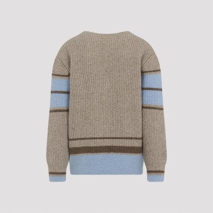 AMI Paris - pull col v ami de coeur - Größe L - braun – Bild 4