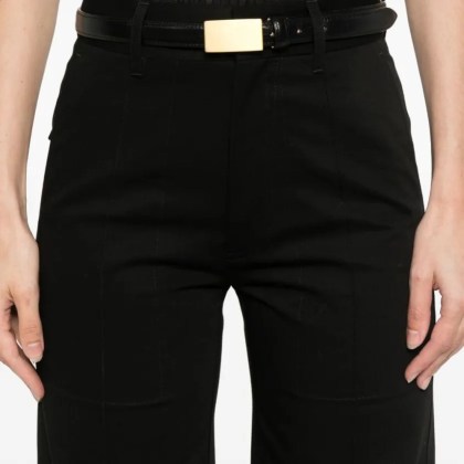 PHOEBE PHILO - Cotton Classic Tailored Trousers - Größe 36 - schwarz – Bild 4