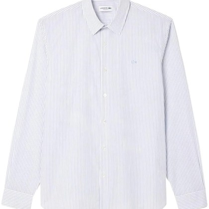 Lacoste - Cotton Poplin Shirt With Stiffened Collar - Größe 41 - weiß Lacoste - Cotton Poplin Shirt With Stiffened Collar - Größe 41 - weiß