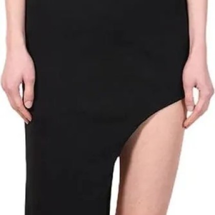 FENG CHEN WANG - Double Collar Dress - Größe M - schwarz – Bild 3