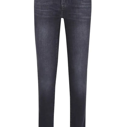 Seven for all Mankind - Skinny Jeans In Stretch Cotton Denim - Größe 28 - schwarz Seven for all Mankind - Skinny Jeans In Stretch Cotton Denim - Größe 28 - schwarz