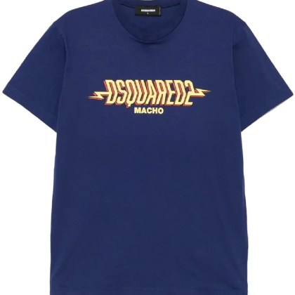 Dsquared2 - Graphic Print Cotton T-Shirt With Crew Neckline - Größe M - bunt Dsquared2 - Graphic Print Cotton T-Shirt With Crew Neckline - Größe M - bunt