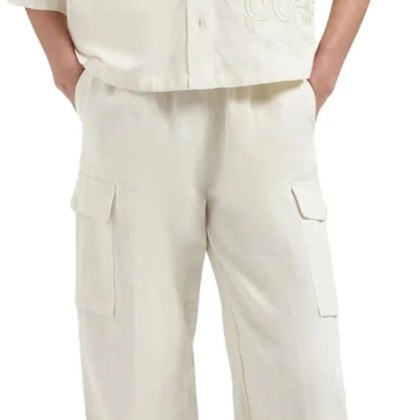 ØLÅF - olaf Cotton Linen Cargo Pants Cargo Off White W210 - Größe M - weiß – Bild 3