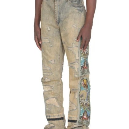 Who Decides War - Unfurled Cotton Jeans - Größe 36 - beige – Bild 3