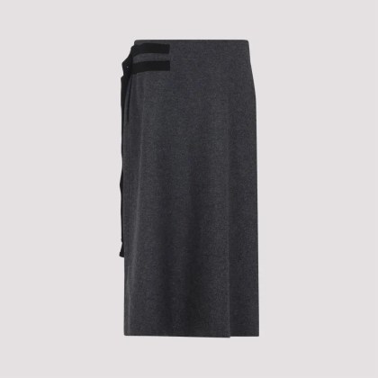 Jil Sander - Tailored High-Waisted Maxi Skirt With Aesthetic - Größe 38 - schwarz – Bild 3