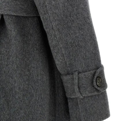 Giuseppe Di Morabito - Maxi Wool Coat With Double-Breasted Design - Größe 42 - schwarz – Bild 2