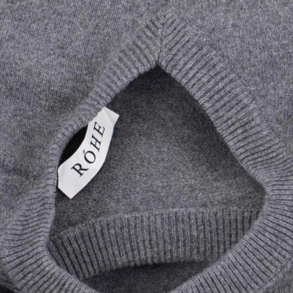 Róhe - Asymmetrical Grey Wool And Cashmere Sweater - Größe 36 - grau – Bild 3