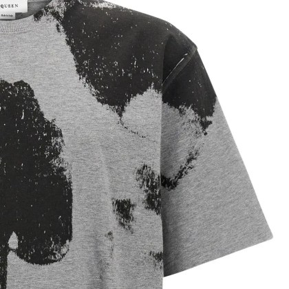 Alexander McQueen - 'Skull' T-Shirt - Größe M - grau – Bild 3