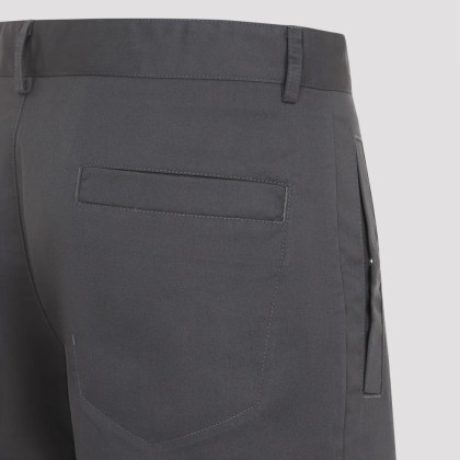 Ranra - Grey Cotton Blend Trousers - Größe L - grau