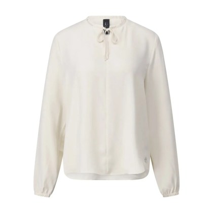 Marc Cain - Blusenshirt mit Cut-Outs - Größe 40 - creme Marc Cain - Blusenshirt mit Cut-Outs - Größe 40 - creme