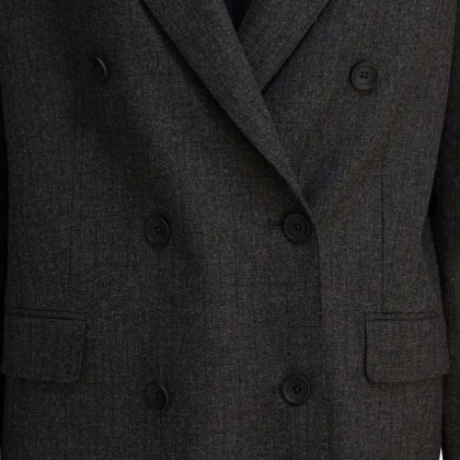 Tagliatore - Double-Breasted Jacket With Structured Silhouette - Größe 42 - schwarz – Bild 3