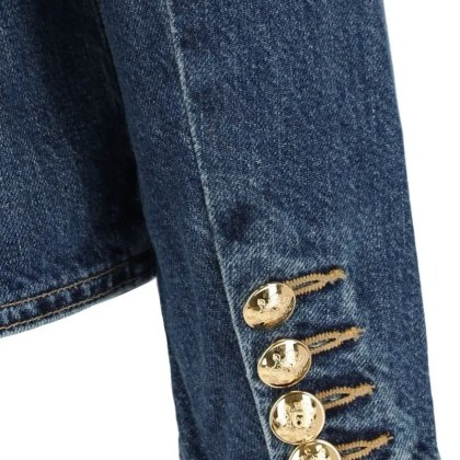 NILI LOTAN - "Geraldine" Denim Jacket Blue - Größe M - blau – Bild 3