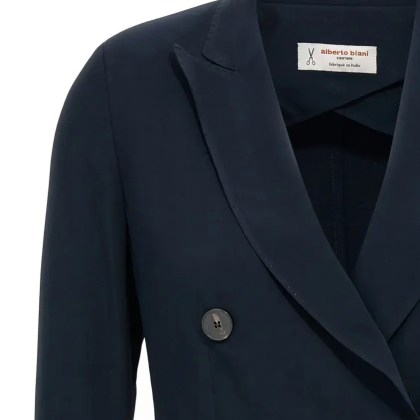 Alberto Biani - Double-Breasted Viscose Blazer - Größe 40 - blau – Bild 3
