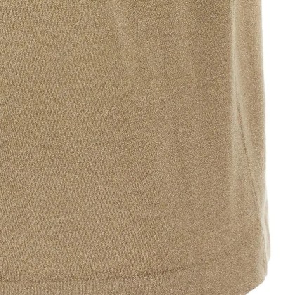 Brunello Cucinelli - Lamé Cashmere T-Shirt - Größe S - braun – Bild 2