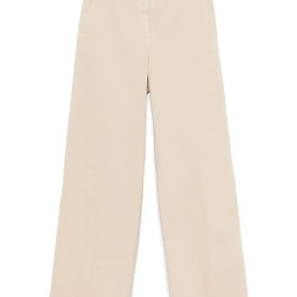 Peserico - Wide-Leg Beige Trousers With High Waist - Größe 46 - beige Peserico - Wide-Leg Beige Trousers With High Waist - Größe 46 - beige
