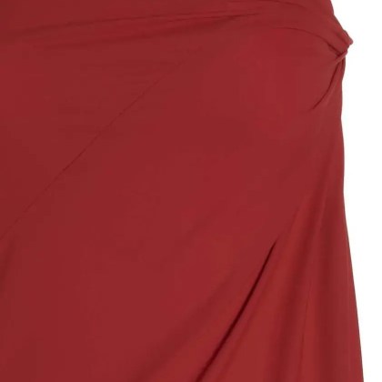 Atlein - Long Stretch Jersey Skirt - Größe 38 - rot – Bild 3