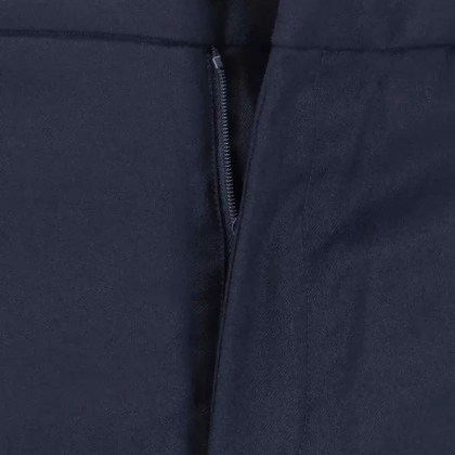 Cruna - Navy Mid-Rise Straight-Leg Trousers With Tailored - Größe 52 - blau – Bild 3