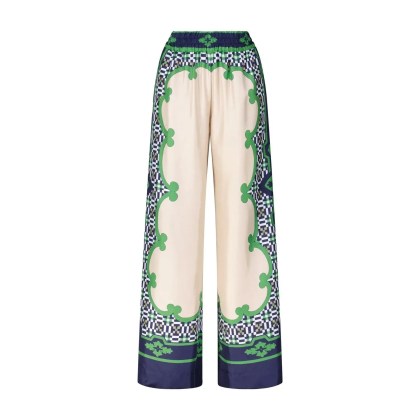 LaDoubleJ - Seidenhose mit Muster - Größe XL - bunt LaDoubleJ - Seidenhose mit Muster - Größe XL - bunt