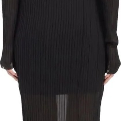 MM6 Maison Margiela - Maxi Dress Black - Größe XS - schwarz – Bild 4