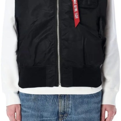 Alpha Industries - Vest MA-1 Nero - Größe S - schwarz – Bild 4