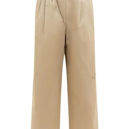 The Loom - Cropped Beige Wide-Leg Trousers - Größe S - braun The Loom - Cropped Beige Wide-Leg Trousers - Größe S - braun