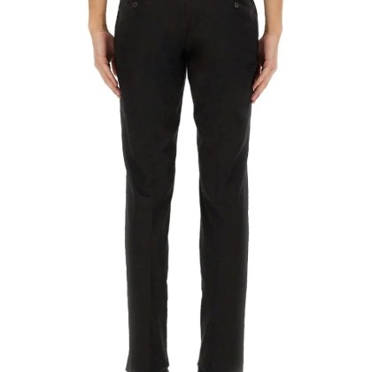 Dolce&Gabbana - Cotton Tailored Pants - Größe 52 - schwarz – Bild 3