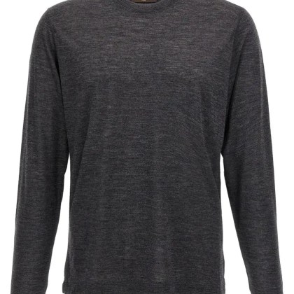Zanone - Light Wool T-Shirt - Größe 50 - grau Zanone - Light Wool T-Shirt - Größe 50 - grau