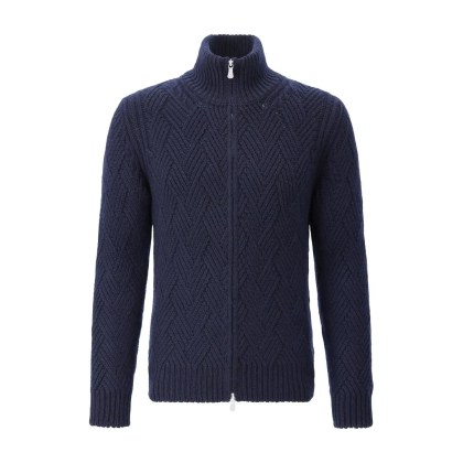 Gran Sasso - Strickjacke aus Kaschmir - Größe 54 - blau Gran Sasso - Strickjacke aus Kaschmir - Größe 54 - blau