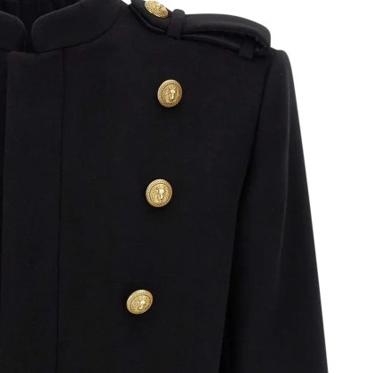 Balmain - Removable Plastron Coat - Größe 48 - schwarz Balmain - Removable Plastron Coat - Größe 48 - schwarz