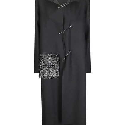 Maria Calderara - Sequined Coat - Größe 2 - schwarz Maria Calderara - Sequined Coat - Größe 2 - schwarz
