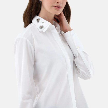 VAN LAACK - Bluse Modern Fit Uni - Größe 38 - weiß – Bild 3