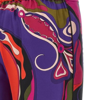 Emilio Pucci - Patterned Pants - Größe XS - pink – Bild 2