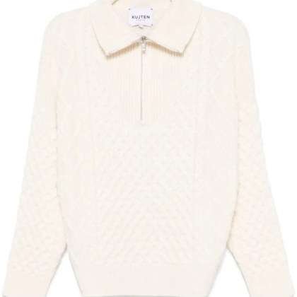 Kujten - Maddox Sweater - Größe 2 - weiß Kujten - Maddox Sweater - Größe 2 - weiß
